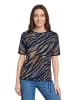 Betty Barclay Casual-Shirt mit Tunnelzug in Blau/Braun