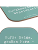 Mr. & Mrs. Panda Bierdeckel Spruch Kurzhaardackel Herz mit Spruch in Meeresbrise