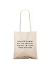Mr. & Mrs. Panda Uni Tasche Spruch Autorin Kapitel mit Spruch in Creme
