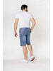Nina Carter Shorts Denim Regular Fit Bleached Jeansshorts in Blau