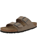 Birkenstock Sandale Arizona Birko-Flor Nubuk normal in grau