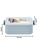 Mr. & Mrs. Panda Bento Box Pinguin Winter Pommes Design mit Spruch in Blau Pastell