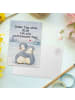 Mr. & Mrs. Panda Grußkarte Pinguine Kuscheln Design mit Spruch in Weiß