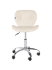 Beliani Bürostuhl VALETTA in Beige - (W) 48 x (H) 76 x (L) 48 cm