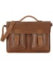 Greenland Nature Nature Aktentasche Leder  40 cm in cognac