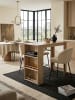 KADIMA DESIGN Bartisch 120x107,5x60 cm Stehtisch Holz Küchenbartisch, in Sonoma