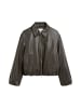 Marc O'Polo DENIM Lederblouson O-Shape in Black Espresso