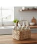 relaxdays Flaschenkorb in Natur - (B)32 x (H)34 x (T)22 cm