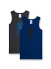 Sanetta Unterhemd 2er Pack in Blau/Grau