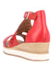 remonte Sandalen in Rot