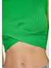 Swirly Damen Crop-Top in GRÜN