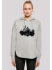 F4NT4STIC Oversized Hoodie Cities Collection - Munich skyline in grau
