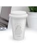 Mr. & Mrs. Panda Isolierbecher Eisbär Umarmen ohne Spruch in Weiß