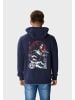 OLDSKULL Sweatjacke Asian Blossom Queen Logo Graphic in Navy Blue