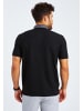 Leif Nelson Herren T-Shirt Polo Herren T-Shirt Polo LN-55525 in schwarz