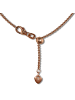 SilberDream 925 Silber vergoldet (Roségold 333) Damen SilberDream Halsketten Herz  ca. 45cm