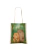 Mr. & Mrs. Panda Baumwoll Shopper Bären Liebe Design ohne Spruch in Weiß