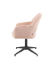 DUBI Möbel 2er-Set: Bürostuhl Mika-Bryn in Rosa - (B)60 x (H)84 x  (T)65 cm