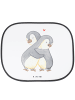 Mr. & Mrs. Panda PKW-Sonnenblende Pinguine Kuscheln ohne Spruch in Weiß