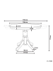 Beliani Esszimmertisch AKRON in Braun/Weiß - (W) 106 x (H) 74 x (L) 106 cm