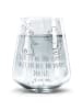 Mr. & Mrs. Panda Trinkglas Hase Igel mit Spruch in Transparent