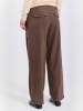 Norr Hose Mayia in Dark Brown Mélange