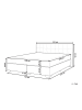 Beliani Doppelbett ADMIRAL in Schwarz/Silber - (W) 151 x (H) 92 x (L) 212 cm