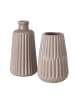 Boltze Vase Esko 2er-Set in dunkelbraun