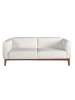 Angel Cerdá Sofa 6115 in Weiß / Walnuss