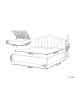 Beliani Doppelbett VINCENNES in Weiß/Schwarz - (W) 187 x (H) 125 x (L) 214 cm