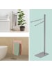 relaxdays Handtuchständer in Weiß – (B)33,5 x (H)78 x (T)14 cm