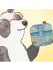 Mr. & Mrs. Panda Bierdeckel Anker Blau Design ohne Spruch in Weiß