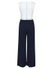 Vera Mont Jumpsuit mit weitem Bein in Dunkelblau/Weiß