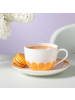 Villeroy & Boch Kaffeetasse mit Untertasse Fleur Couleur 160 ml in Soleil
