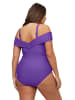 Ulla Popken Badeanzug in violett