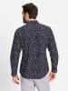 WITT WEIDEN Langarmhemd in marine-bedruckt