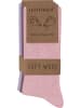 normani 3 Socken aus Cashmere und Merinowolle mit Komfortbund in Rosa/Mauve/Lavendel