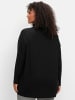 sheego Rollkragenshirt in schwarz