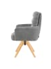 DUBI Möbel 2er-Set: Drehstuhl Mika-Juna in Grau - (B)59 x (H)94 x  (T)66 cm