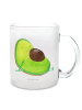 Mr. & Mrs. Panda Teetasse Avocado Schwangerschaft ohne Spruch in Transparent