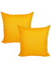 JACK 2er Set Outdoor Kissenhülle 45x45cm Uni in Gelb