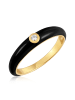 Glanzstücke München Ring aus Sterling Silber mit Zirkonia in gelbgold