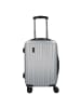 Bugatti Lima 2.0 4-Rollen Kabinentrolley 55 cm mit Doppelrollen silberfarben