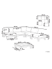 Beliani 6-tlg Sitzgruppe SANZA in Weiß/Braun