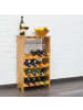 relaxdays Weinregal in Natur - (B)50 x (H)84 x (T)24 cm