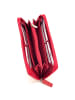 Florence Geldbörse Leder rot Damen ca. 19cm ca. 10cm