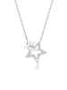 Elli Halskette 925 Sterling Silber Sterne, Astro in Silber