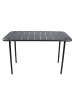VCM  Metall Bistrotisch Gartentisch Balkontisch Sumila in Schwarz