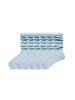 MUNADUNA 6er-Pack Faltende Lange Socken in Blau