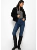 SASSYCLASSY Langarmshirt mit Kasmiranteil Set in Schwarz-Grau